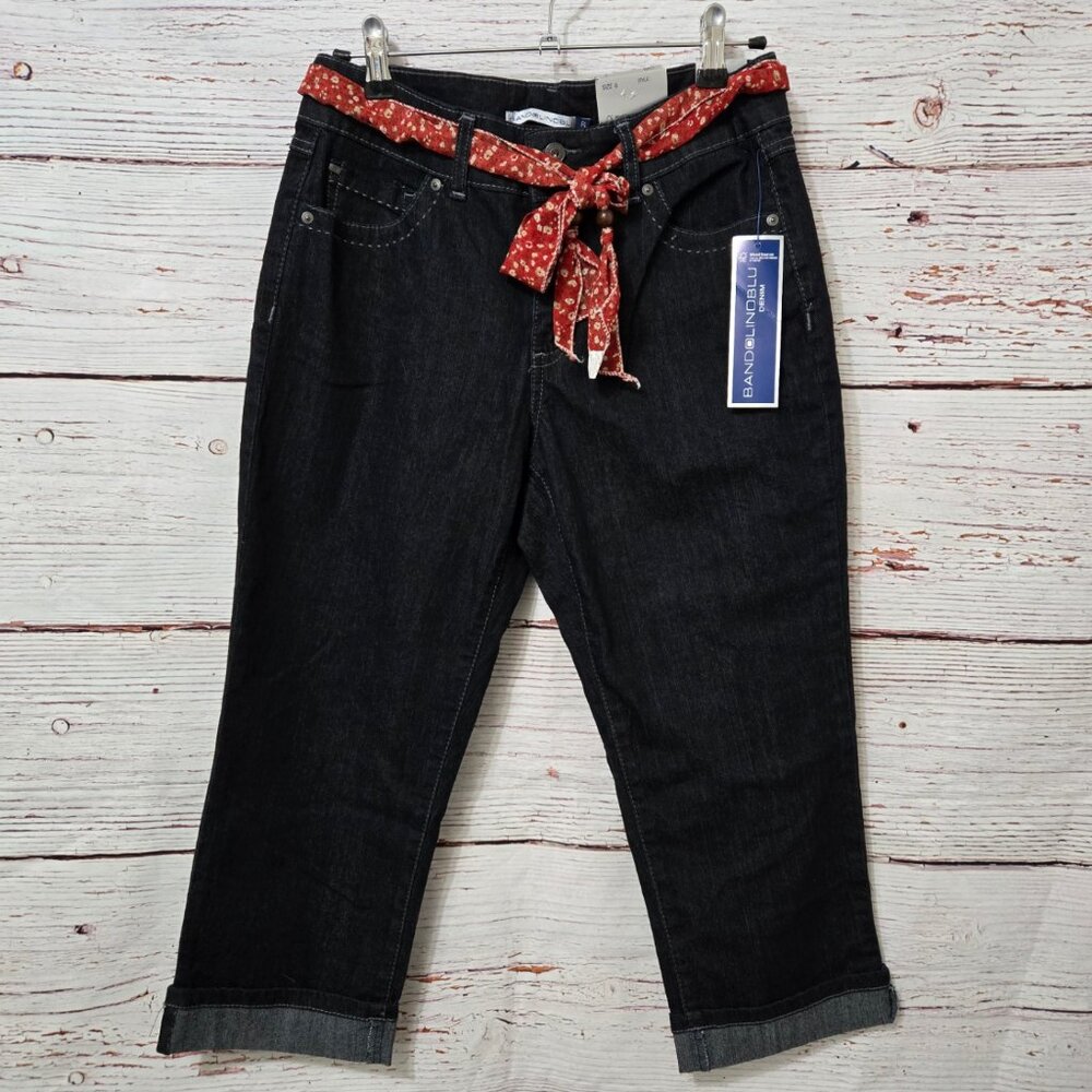 #211 NWT Bandolini Blue Cuffed Capri W:15 R:10 IN:21